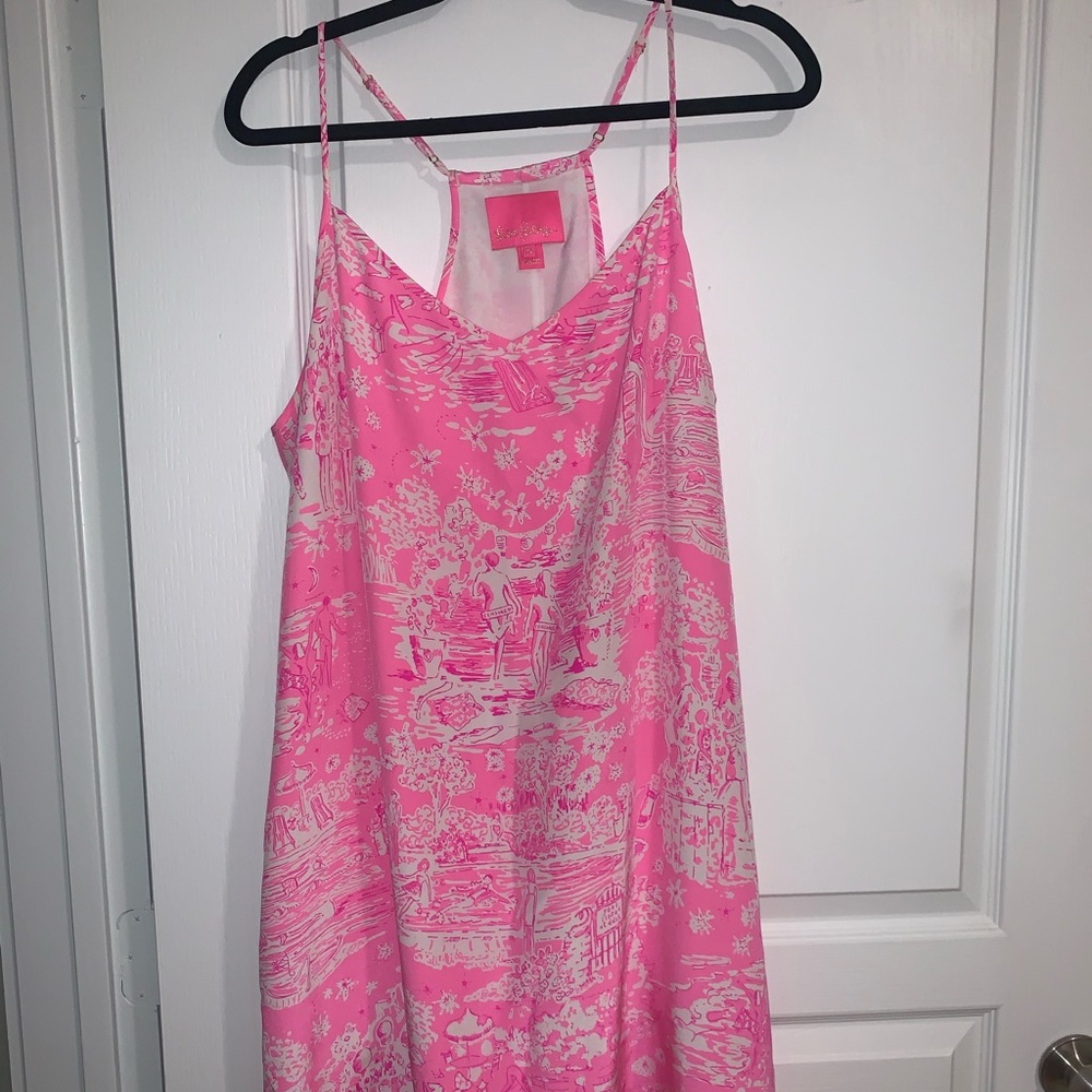 Lilly Pulitzer Pink and White Mini Dress
